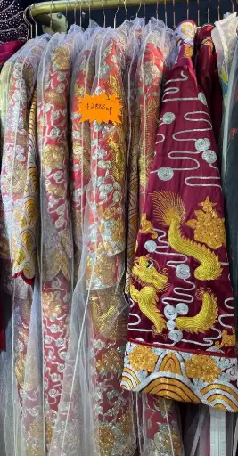 龍鳳刺繡中式禮服