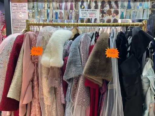 黑紅拼色亮片晚裝